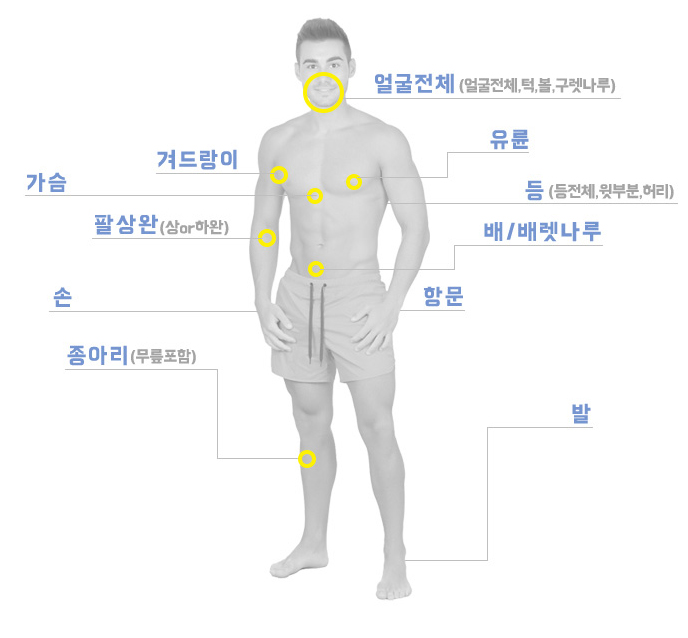 남성제모부위